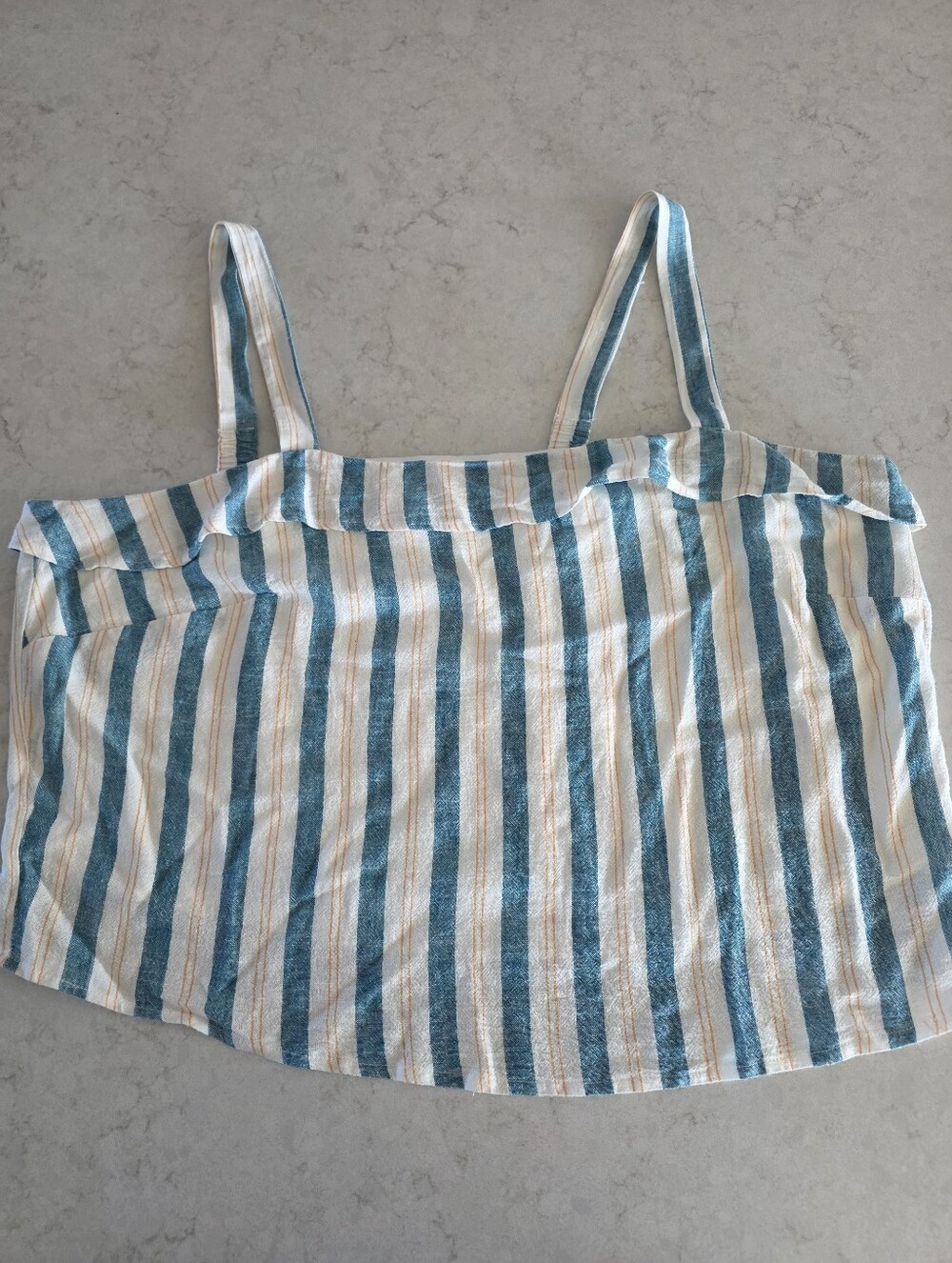torrid Blue and White Striped Tank Cami